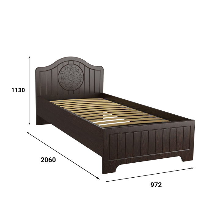 Кровати 90х190, Кровать Монблан МБ-66К (1900х900)