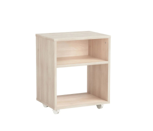 Тумба прикроватная с полкой на колёсиках Теви