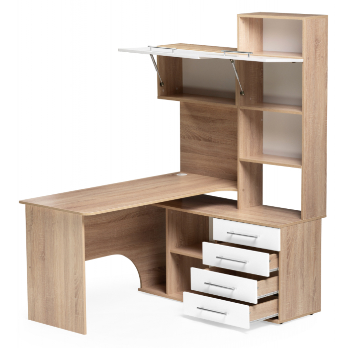 Угловые компьютерные столы, Компьютерный стол КСТ-14П правый