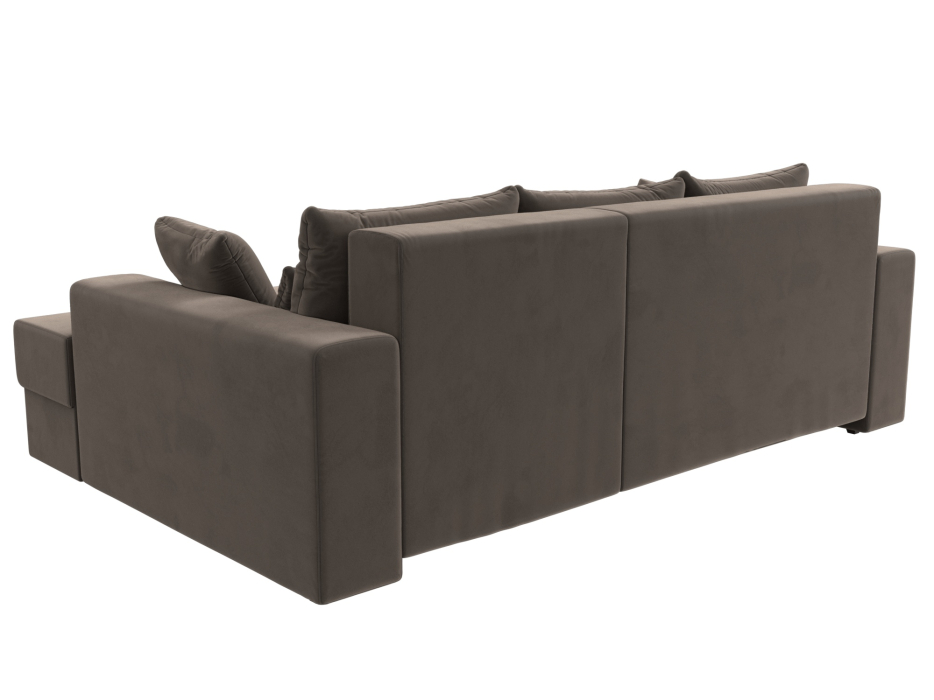 Диваны угловые в гостиную, Угловой диван Майами правый угол, велюр