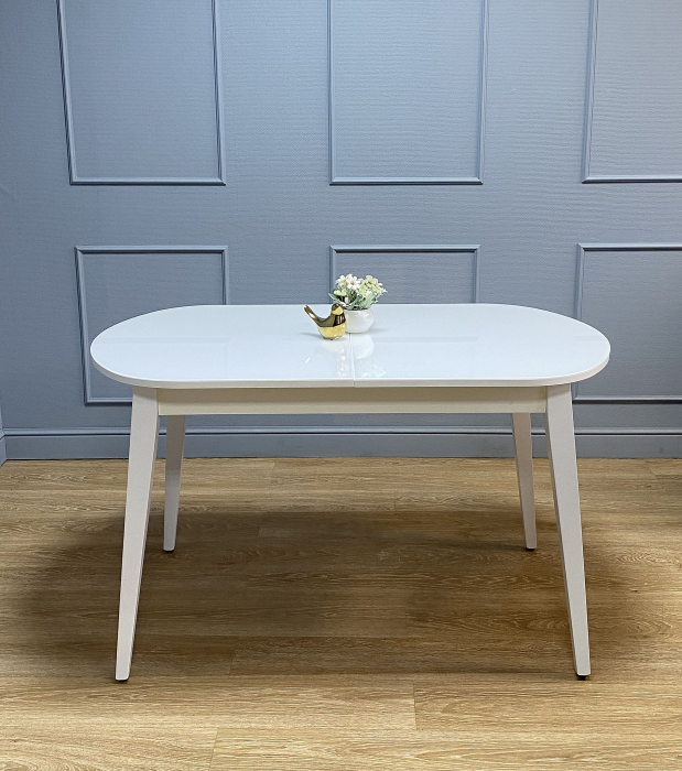 Обеденные столы, Стол Kenner 1300M раздвижной, стекло глянец