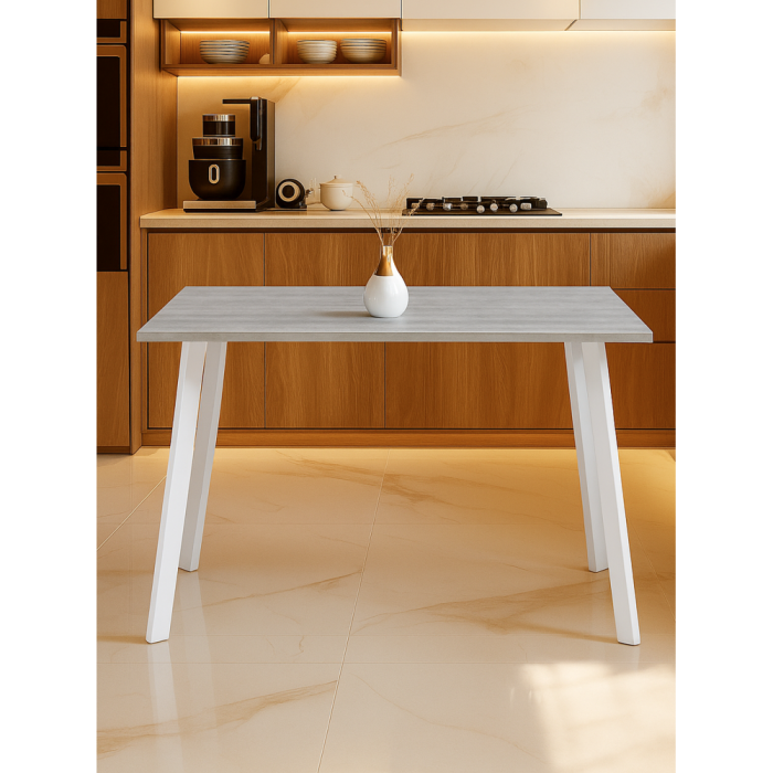 Обеденные столы, Стол деревянный Тринити Лофт 120х80х75 22 мм (Бетон светлый)