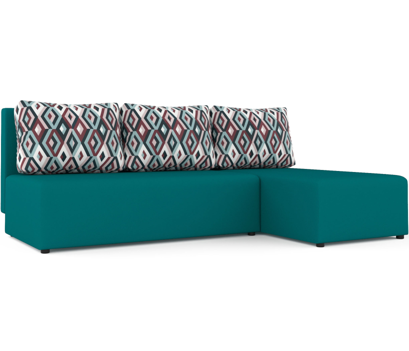 Диваны угловые в гостиную, Угловой диван-кровать Рим, велюр