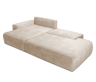 Диван угловой "Бали"со спальным местом, микровелюр