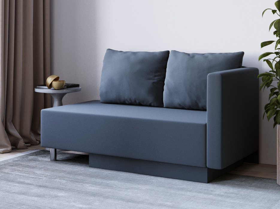 Диваны кровати со спальным местом, Кушетка Леон Lux, универсальный,  велюр