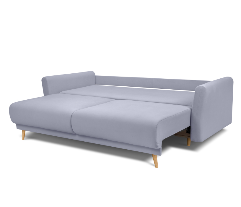 Диваны еврокнижки, Диван кровать прямой со спальным местом "Мия", микровелюр