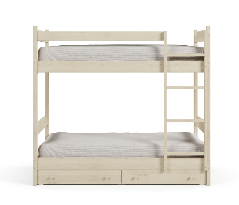 Кровати, Кровать двухъярусная Антошка 90*200, массив сосны