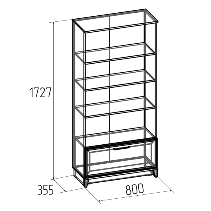 Стеллажи, Шкаф МЦН Аурелио 2