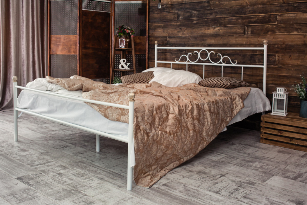 Кованые кровати, Кованая кровать Сандра1.6 с одной спинкой