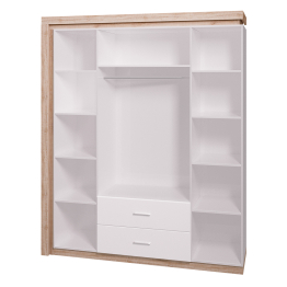 Шкаф 4-х дверный с зеркалом 16 Люмен