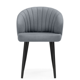 Стул на металлокаркасе Бэнбу некрутящийся marseille (чёрный)