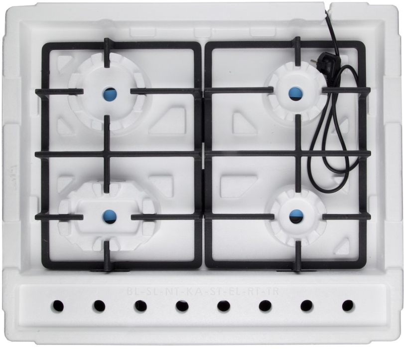 Встраиваемые варочные панели, Газовая варочная панель Konigin Spark 604 WH