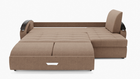 Угловой диван Дубай-1 с оттоманкой ППУ, велюр