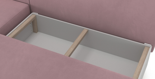 Угловой диван Каир Lux, велюр, левый