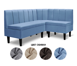 Диван угловой Лео, микровелюр