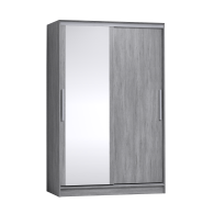 Шкафы-купе 2-х дверные, Шкаф-купе 2-дв  Strike 1350 зеркало/лдсп  (в2105*ш1350*г595)