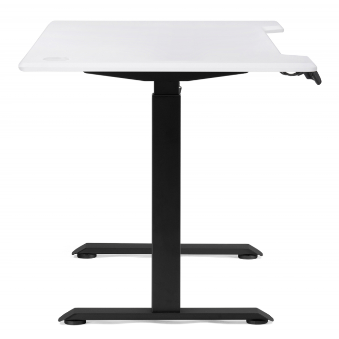 Прямые компьютерные столы, Компьютерный стол Маркос с механизмом подъема 140х80х75, черный