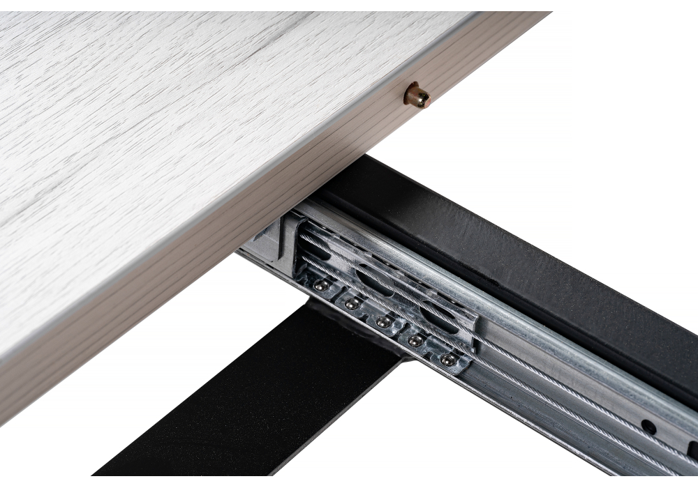 Обеденные столы, Стол деревянный раскладной Лота Лофт 120 25 мм (матовый черный)