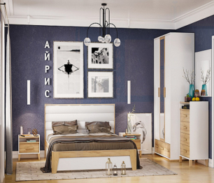 Спальня Айрис. Комплект 1, дуб золотистый