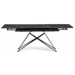 Стеклянный стол Блэкберн new 140(200)х80х75