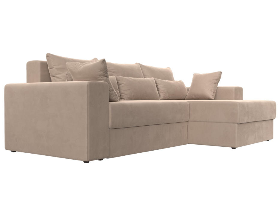 Диваны угловые в гостиную, Угловой диван Майами правый угол, велюр