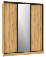 Шкафы-купе, Шкаф-купе 3-дв  Домашний 1800 зеркало/лдсп  (в2295*ш1800*г595)