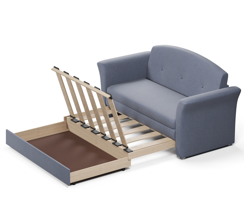 Диваны прямые, Диван-кровать Малютка выкатной, велюр