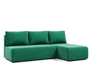 Угловой диван-кровать Каир (Комо, Крит), велюр