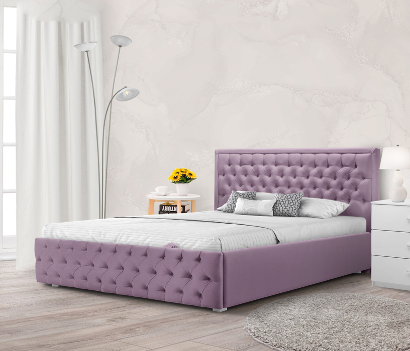 Мягкая кровать, Кровать с мягким изголовьем Флоренция 1200 с подъемным механизмом