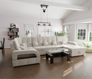 Модульный диван Майами-4,микровелюр,антивандальная ткань,венеция