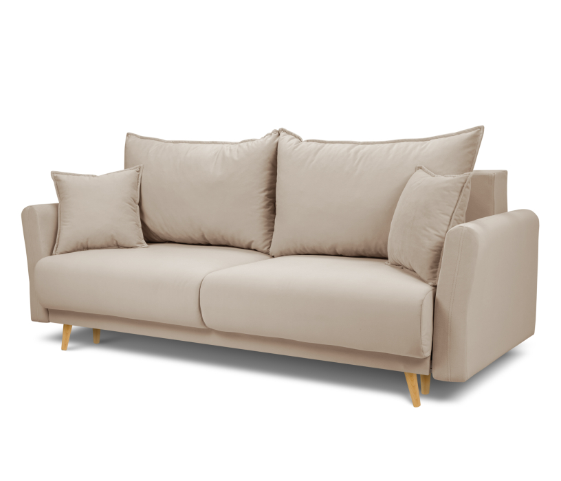 Диваны еврокнижки, Диван кровать прямой со спальным местом "Мия", микровелюр