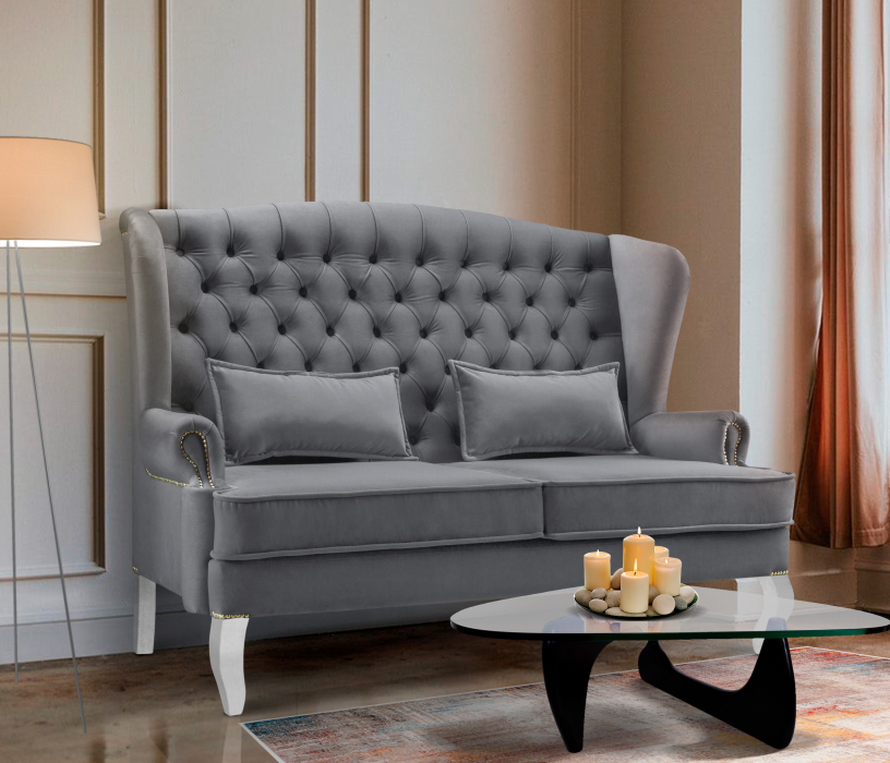 Диваны прямые кухонные, Диван прямой нераскладной  Лорд, микровелюр