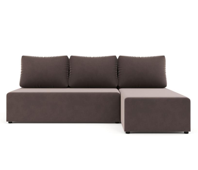 Диваны угловые в гостиную, Угловой диван-кровать Рим, велюр