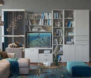 Шкаф Лотос ШК-830, бодега белая