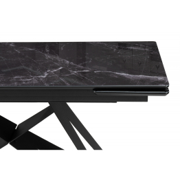 Стеклянный стол Блэкберн new 140(200)х80х75