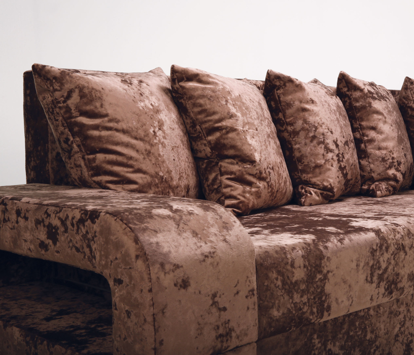 Диваны угловые в гостиную, Угловой диван Марго 1 правый, велюр