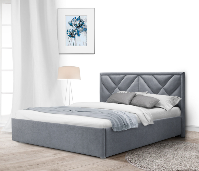 Мягкая кровать, Кровать с мягким изголовьем Сидней 180 с подъемным механизмом