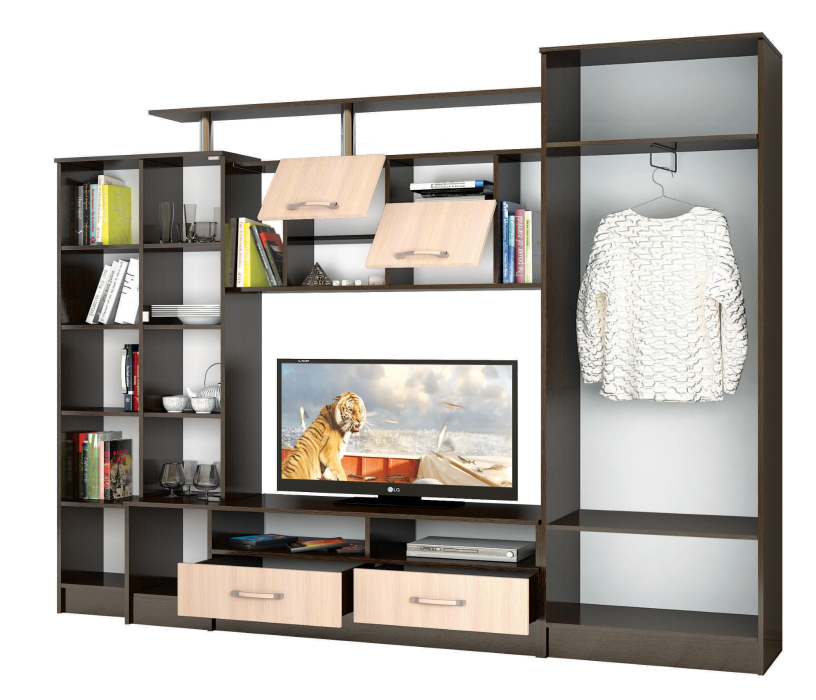 Стенки для гостиной, Гостиная Оскар-5 (Венге)