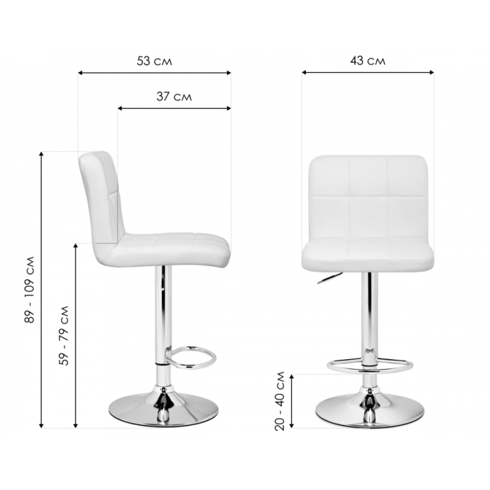 Стулья, Барный стул Paskal (черный)