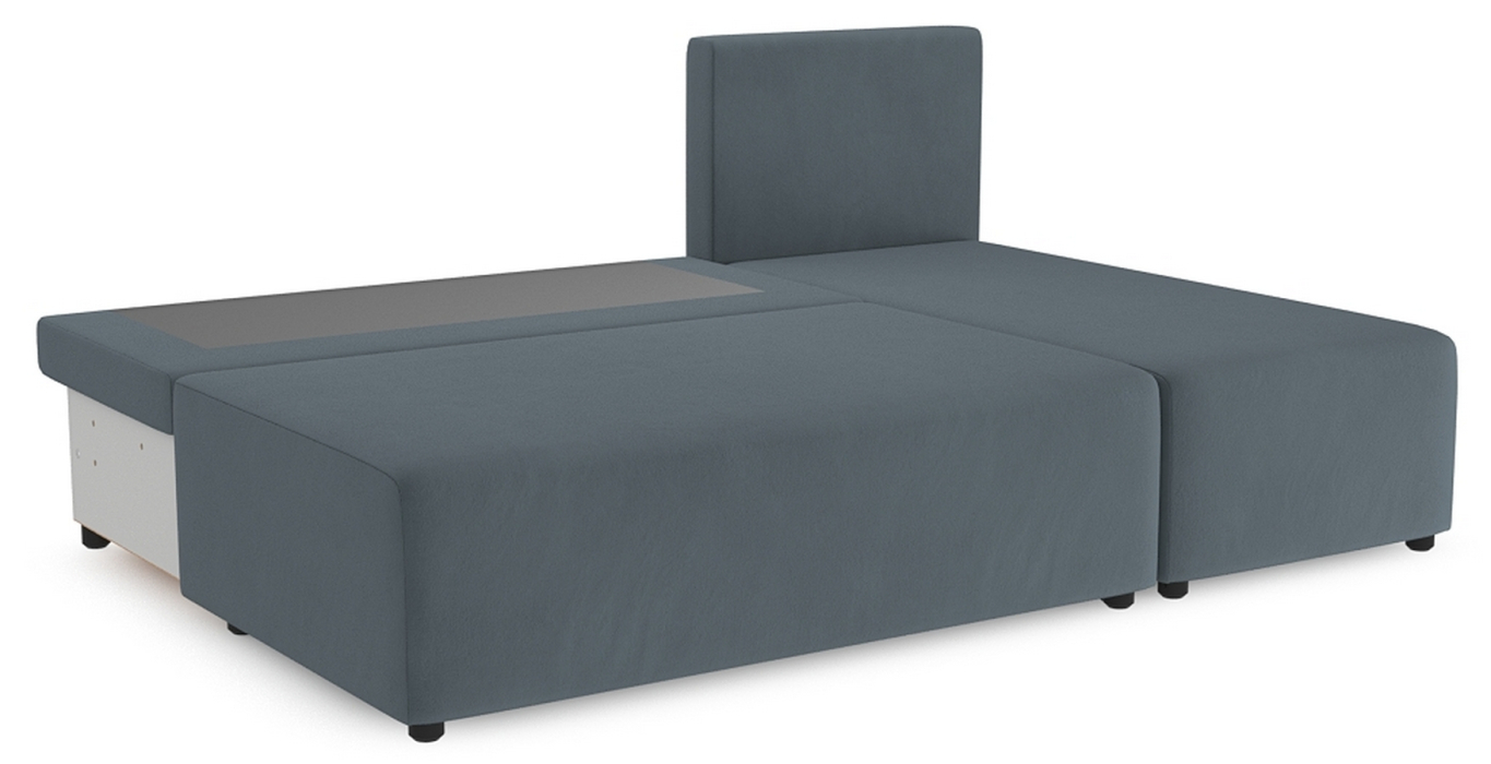 Диваны угловые в гостиную, Угловой диван Каир Lux, велюр, правый