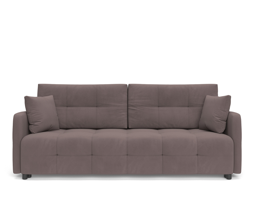 Диваны с ящиком для белья, Диван-кровать Квадро, велюр