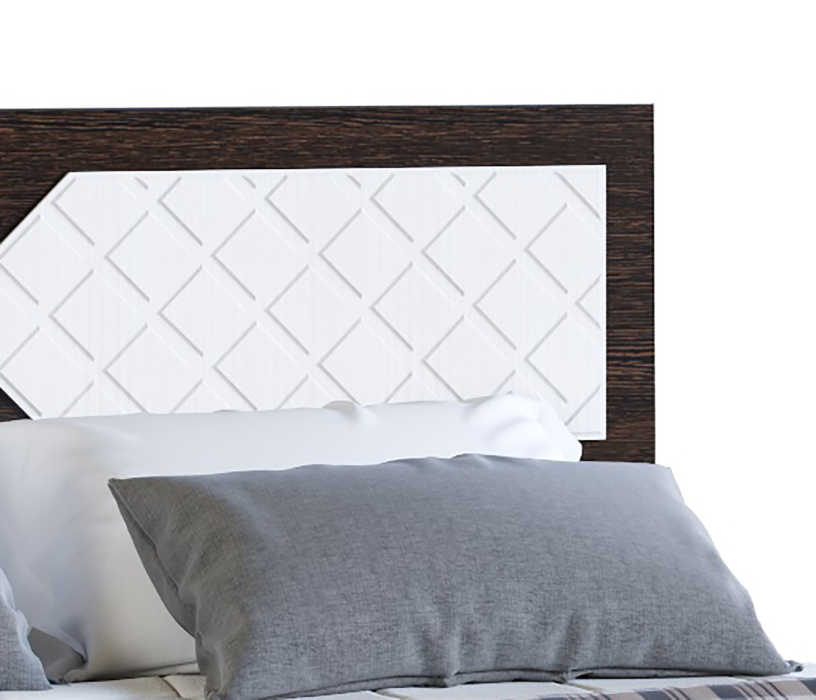 Кровати 140 см, ЛДСП Кровать НИКОЛЬ 1,4 Венге-Лиственница светлая