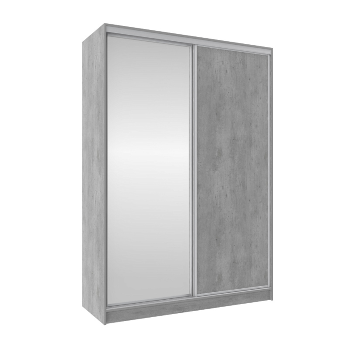 Шкафы-купе 2-х дверные, Шкаф-купе 2-дв  Домашний 1600 зеркало/лдсп  (в2295*ш1600*г595)