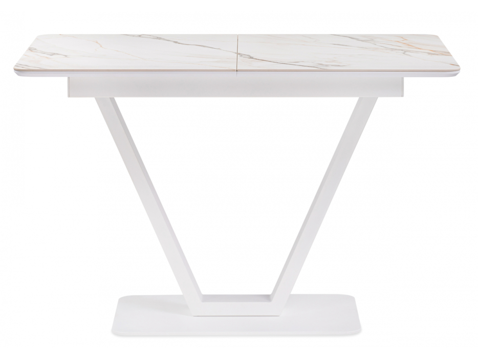 Обеденные столы, Стол  Бугун 120х80х77 белый мрамор с прожилками