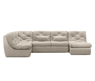 Диван модульный Борнео со спальным местоп П-образный, велюр