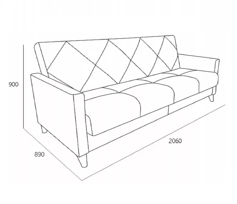Диваны прямые, Диван прямой Даллас