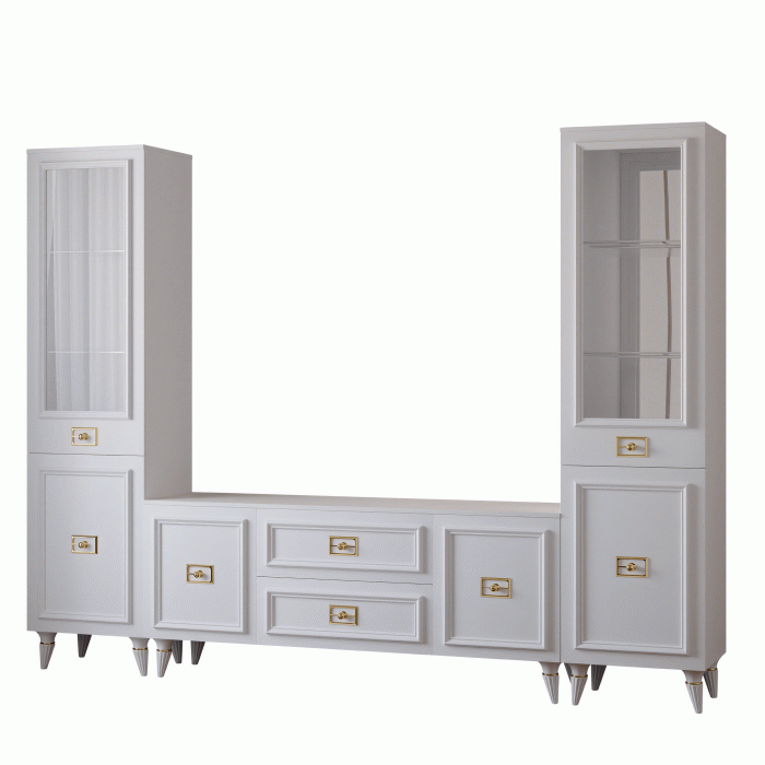 Шкафы пеналы, Шкаф Валенсия однодверный распашной, правый (золото)