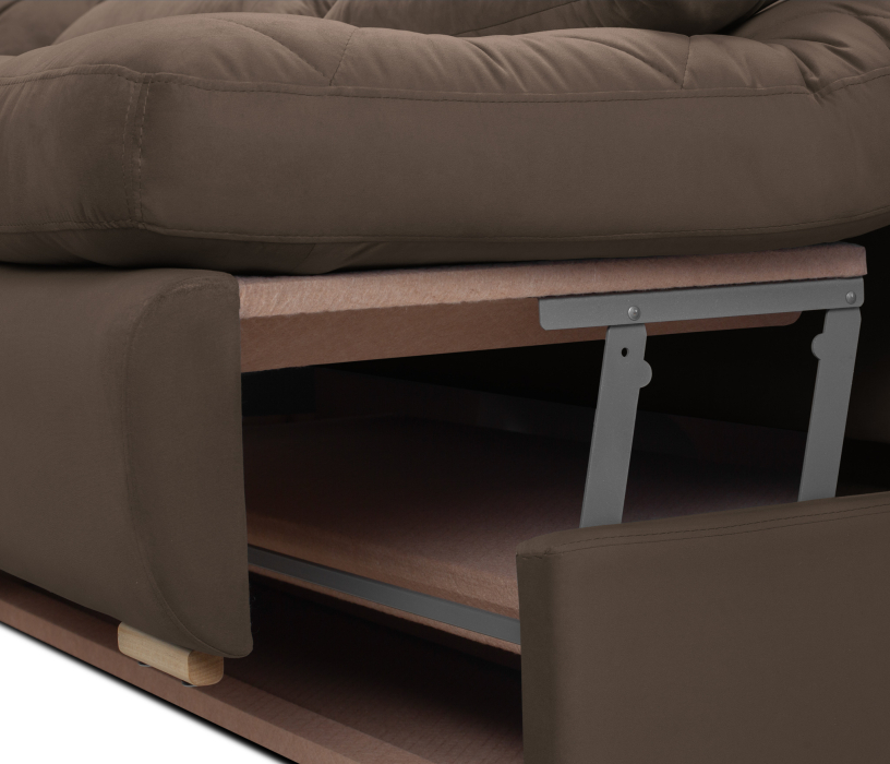 Диваны угловые в гостиную, Диван модульный Борнео со спальным местоп П-образный, велюр