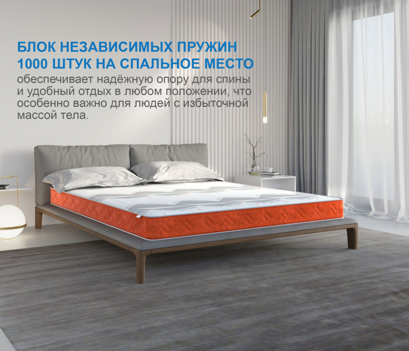 1600 x 2000, Матрас Корсика-Лайт в чехле Warmer 1600х2000