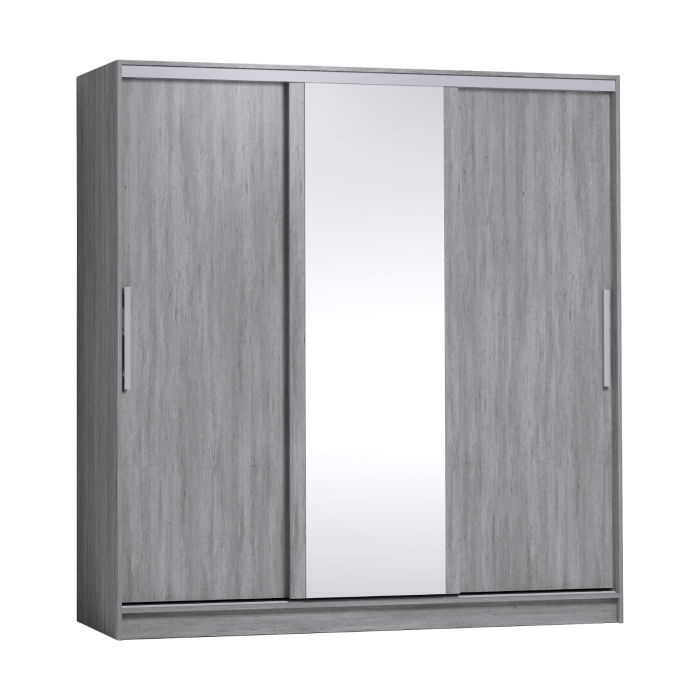 Шкафы-купе, Шкаф-купе 3-дв  Strike 2000 зеркало/лдсп  (в2105*ш2000*г595)